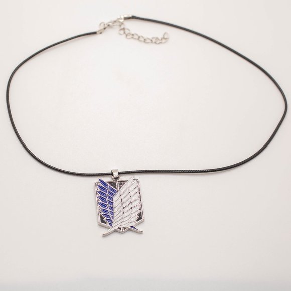 Enamel Attack on Titan Anime Survey Corps Necklace, New in Package - Picture 2 of 3